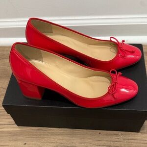J. Crew Patent Ballet Pump Providence Red